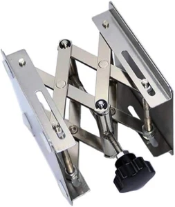 Piattaforma regolabile alza forbice cric da laboratorio in acciaio inox 4"x4" - Foto 1 di 7