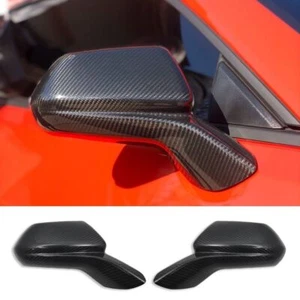 Cubiertas de espejo estilo fibra de carbono superpuestas para CHEVY CAMARO SS RS Z 2016-23 - Imagen 1 de 12