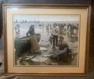 A FISH SALE ON A CORNISH BEACH By STANHOPE FORBES An Irish Artist 2169/3614
