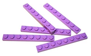 5x Placa LEGO® 1x8 3460 NUEVO Lila Mediana Lavanda - Imagen 1 de 1