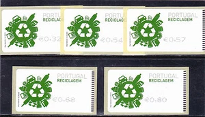 PORTUGAL ATM SET SMD RECYCLING AFINSA # 47A (2009) MNH (**) - Picture 1 of 1