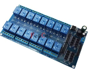 12V 16-Kanal Relaismodul mit Optokoppler Low Level Triger für Arduino - Bild 1 von 1