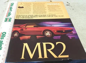 1985 TOYOTA MR2 Original Sales Advert - Picture 1 of 1