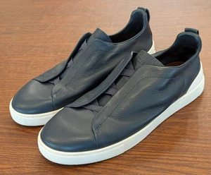 Zapatillas ZEGNA Azul Teal Oscuro Triple Puntada SEGUNDA PIEL, 8.5 UK / 9.5 US $1490+ - Imagen 1 de 20