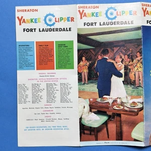 Vintage 1950's Sheraton Yankee Clipper Fort Lauderdale Florida Travel Brochure - Picture 1 of 10