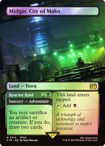MTG FOIL Midgar, City of Mako // Reactor Raid  - FINAL FANTASY #313 - Picture 1 of 1