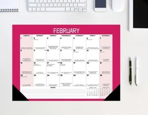 Almohadilla de escritorio mensual pequeña Bad Dad Jokes 2026 17" x 12" - Imagen 1 de 5