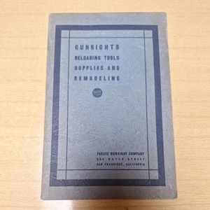 Gunsights Reloading Tools Supplies Remodeling Pacific Gunsight Co Catalog #17 - Picture 1 of 5