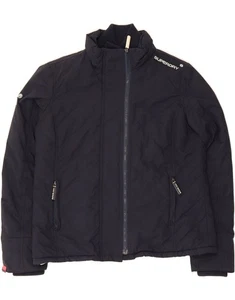 SUPERDRY Womens Windbreaker Jacket UK 18 XL Navy Blue Polyester AZ04 - Picture 1 of 3