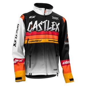 Castle X R24 Race Mens Jacket White/Black/Orange - S - M - L - NEW - Picture 1 of 2