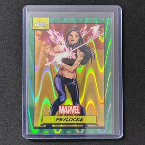 2024 TOPPS CHROME MARVEL GREEN RAYWAVE REFRACTOR /99 PSYLOCKE - Picture 1 of 1