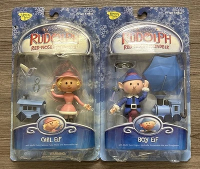 Memory Lane Rudolph The Red-Nosed Reindeer Girl Elf & Boy Elf Set Sealed - Image 1 of 4