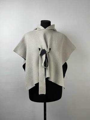 Brunello Cucinelli Shimmer Cashmere Monili Hood Capes Poncho Size 6 - Image 1 of 4