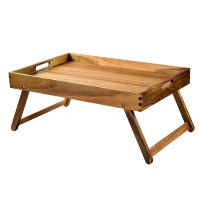 Mesa Bandeja Cama Plegable Extra Grande, 22â€™â€™ X 14â€™™ Madera Acacia Desayuno... Foto 1 de 4