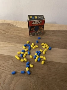 LEGO System 223 Steine GELB & Blau Schachtel Mursten 50er Jahre BOX Vintage OVP - Bild 1 von 7