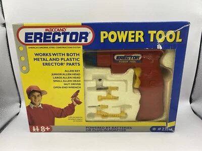 Meccano Erector 1994 herramienta eléctrica juguete taladro inalámbrico destornillador leer Foto 1 de 4