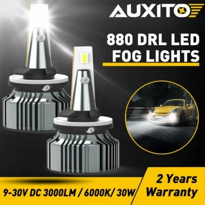 AUXITO 880 LED Fog Driving Light Bulbs 881 899 Xenon White 6000K Super Bright 2x - Image 1 of 4