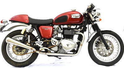 TRIUMPH 2003-2015 ‘AirCooled’ THRUXTON Bonneville aço inoxidável 2n2 Motogwerks T100 - Imagem 1 de 4