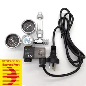 240V Aluminum CO2 Regulator Solenoid Magnetic Valve /Bubble Counter /Check Valve - Picture 1 of 6