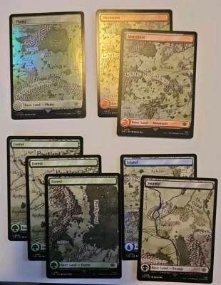 Lord Of The Rings/Magic The Gathering Lands, All 5 Colors - Image 1 of 4
