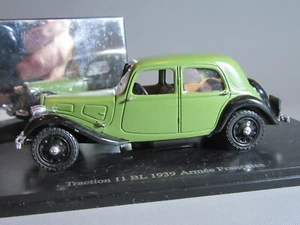 A520 Atlas 40 Citroën Trazione 11 Bl Esercito Francese 1939 Verde Saga 1:43 - Foto 1 di 10
