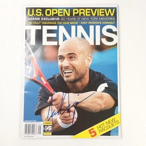 Andre Agassi Autograph "Tennis Magazine" US Open Preview, September 2005, OBO - Picture 1 of 3