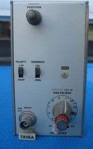 Tektronix 7A16A amplifier 225MHz Einschub plug-in geprüft, tested, working - Bild 1 von 4