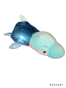 Flip A Zoo Flipazoo Plush Stuffed Animal Blushes Seal Danica Dolphin Sequin 14" - Picture 1 of 8