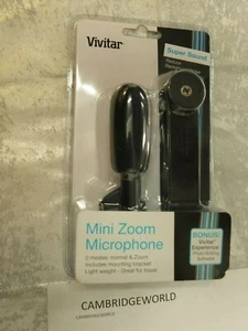 New Vivitar Shotgun Condenser Mini ZOOM Microphone with Bracket ViVMIC403 - Picture 1 of 1