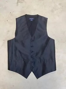 Brooks Brother Tuxedo Vest Medium Black Silk Polka Luxury Designer Waistcoat USA - Picture 1 of 8