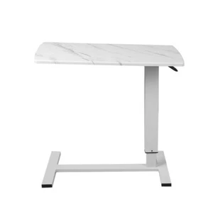 Levede Standing Desk Sofa Bed Side Table White No Slots - Picture 1 of 8
