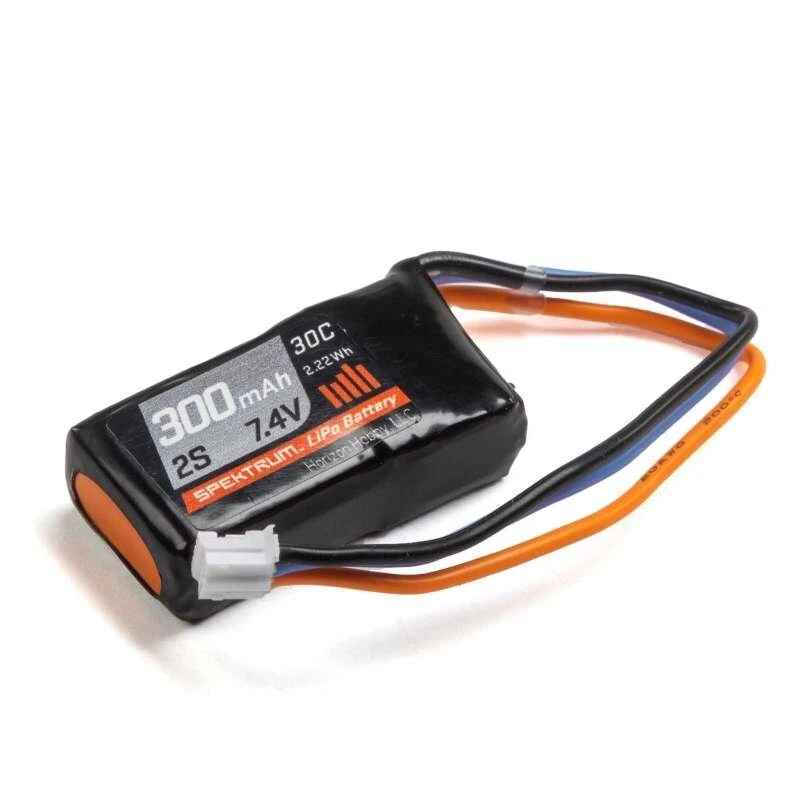 Spektrum 7.4V 300mAh 2S 30C LiPo Akku mit PH/UMX Stecker #SPMX3002S30 - Bild 1 von 1