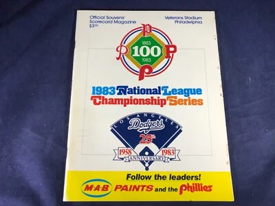 M1-6 PHILADELPHIA PHILLIES 1983 MLB NATIONAL LEAGUE CHAMPIONSHIP SERIES PROGRAM - Image 1 of 4