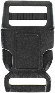 West Coast Paracord schwarze seitliche Entriegelungsschnallen - 1" - Doppelstange - Bild 1 von 2