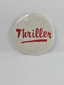 Vintage Thriller Red Letters Pin/Button - 2" Button - Picture 1 of 3