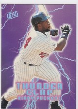 1996 Fleer Ultra Thunder Clap #16 Kirby Puckett Insert Twins Free Shipping!