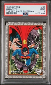 1993 Skybox The Return of Superman Haunted Card #95 PSA Graded Mint 9 - Picture 1 of 2