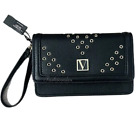 Victorias Secret Limited Edition Phone Wristled Wallet Black Studs New