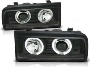 Faro proiettore Angel Eyes a led per vw corrado 88-95 nero - Foto 1 di 2