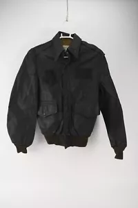 VINTAGE BRANDED A-2 USAF Air Force Army Flight Bomber Jacket Gr. 42R - Bild 1 von 6