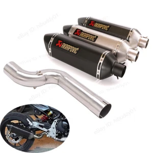 For BMW F900XR F900R 2020 2021 Motorcycle 51mm Muffler Pipe 470mm Exhaust Tips - Picture 1 of 13