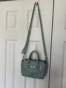 Coach Blue Leder Mini Blake Tragetasche Schultertasche Neu ohne Etikett - Bild 1 von 12