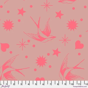 NEW! TULA PINK NEON TRUE COLORS NEON FAIRY FLAKES IN NOVA COTTON FABRIC 1/2 YD - Picture 1 of 2