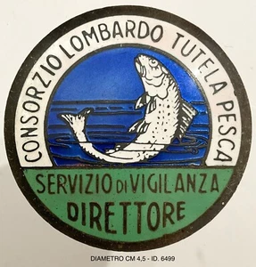 CONSORZIO LOMBARDO TUTELA PESCA DISTINTIVO SERVIZIO DI VIGILANZA DIRETTORE - Picture 1 of 6