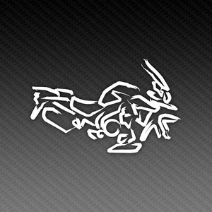 Tiger 1200 Kalligraphie Motorrad Aufkleber Vinyl 15x8cm - Picture 1 of 3