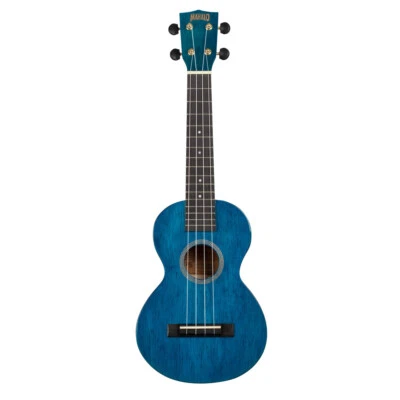 Mahalo Hano Series Concert Ukulele (Transparent Blue) - image 1 of 2