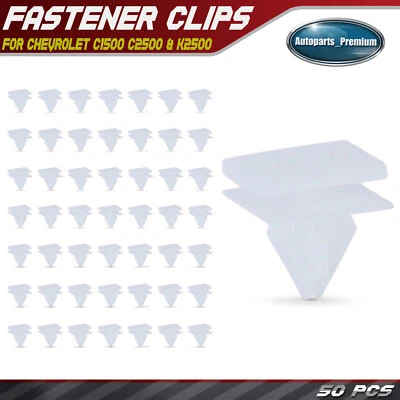 50 piezas retenedor de clip de moldura de panel basculante de nailon de 11 mm para Chevrolet serie C y K Foto 1 de 4