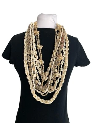 Lote Mixto de 8 Collares Concha Playa Hawaiana Boda Boho Usables Conchas Marinas Foto 1 de 4