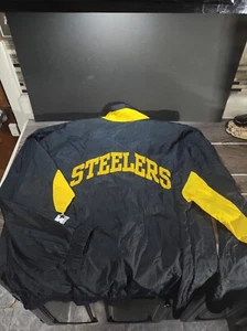 Starter vintage Pittsburgh Steelers men's XL Jacket Windbreaker Full Zip coat - Picture 1 of 7