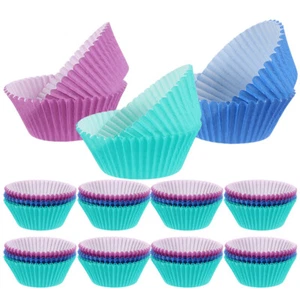 300 Stück Cupcake-Papierförmchen, lebensmittelechtes Papier, - Bild 1 von 12